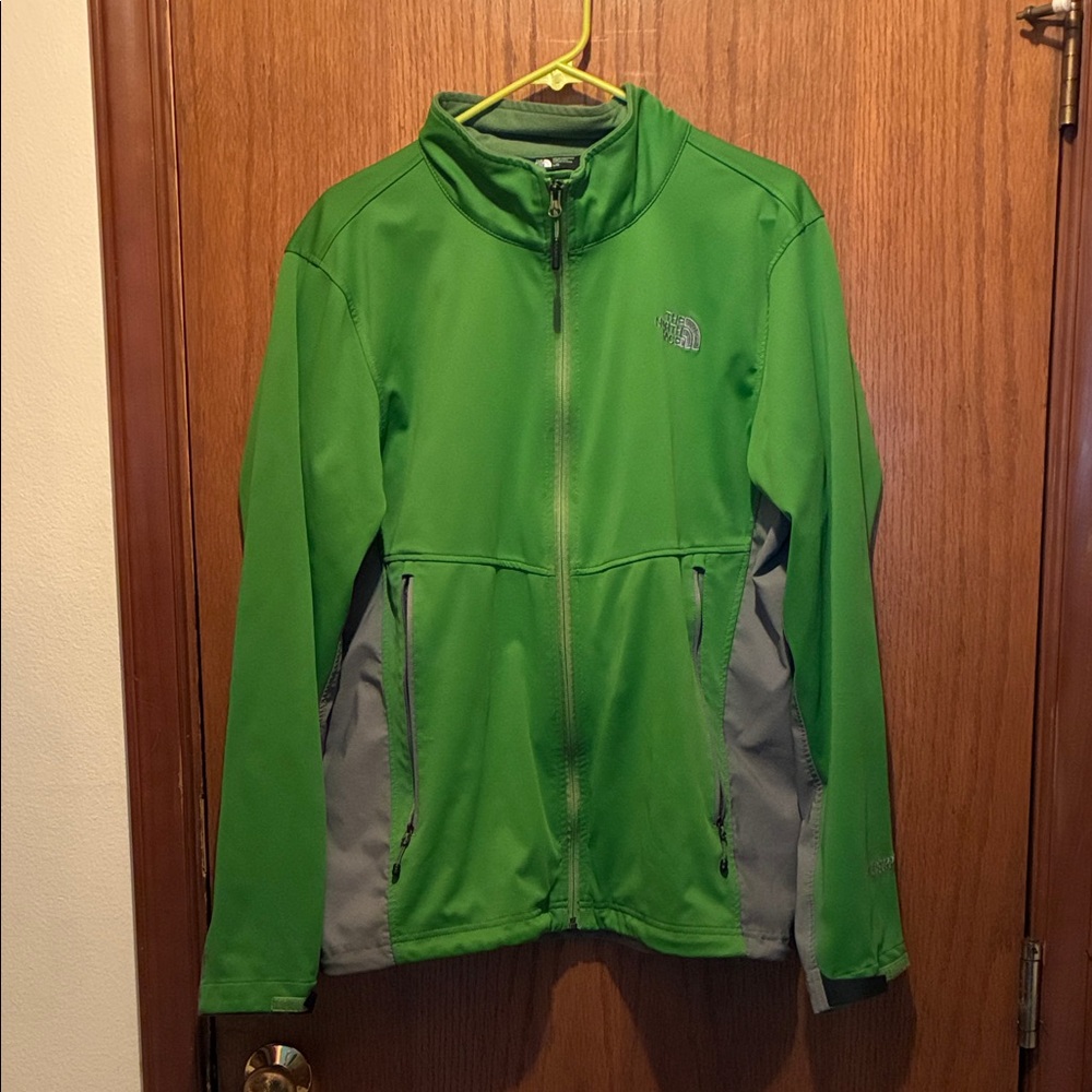 The North Face Green and Gray Performance Jacket